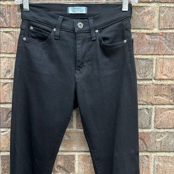 Principle Denim Innovators American Made Black Skinny Jeans Full-Length 24 - Picture 13 of 14